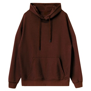 Venta al por mayor de los hombres de poliéster Puff Oversized Winter Hoodie Boxy Streetwear Print Solid Soft Front Logo - Product Image 3