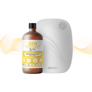 Neutraliseur d'odeurs à vapeur sèche, formule jaune : pour canalisations, égouts, odeurs d'urine et de matières fécales - Bouteille de 1L - OEM / Marque privée - Product Image 1