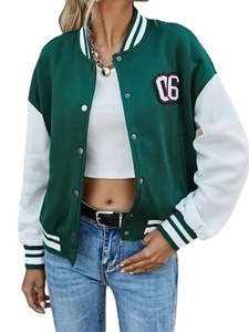Nouveau logo 3D de qualité supérieure vestes Letterman pour femmes vente en gros veste universitaire OEM fabricant de veste universitaire imperméable - Product Image 6