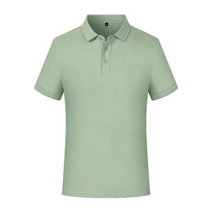 Polo de manga corta con botones clásicos esenciales de algodón de alta calidad para hombre y mujer, Impresión de logotipo personalizado al por mayor 2025 - Product Image 4