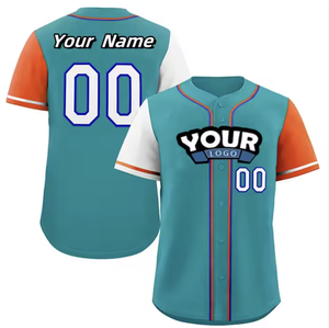 Venta al por mayor 2024 logotipo personalizado talla grande béisbol Jersey transpirable ropa deportiva uniforme conjunto con estilo - Product Image 3