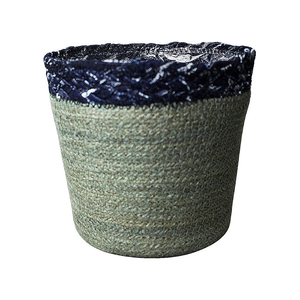 Colorful Biodegradable Jute Nursery Pots Recycled Denim Indoor Home Office Garden Balcony Desktop Sizes for Plants - Product Image 2