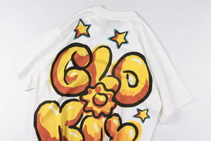 Camiseta de Verano 2026 con Diseño Estampado, Manga Corta, para Hombre, Holgada, 100% Algodón, Cuello Redondo - Product Image 3