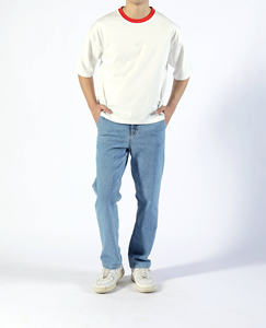 Camisetas de algodón 100% de alta calidad para hombre, ropa informal, diseño de cuello redondo, tela de punto - Product Image 3