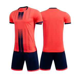 High Quality Custom Logo Unisex <b>Soccer</b> Uniform V-neck Half Sleeve 100% Polyester Lightweight Quick Dry Breathable Stretch Cheap - Product Image 5