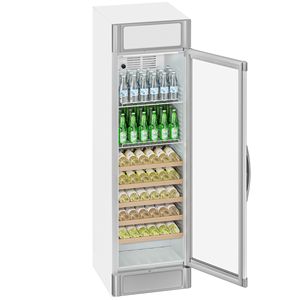 Refrigerador comercial para bebidas - 595 mm - 347 litros - con 1 puerta de vidrio abatible - Iluminación LED - Rango de temperatura de 2 a 10 °C - Product Image 4