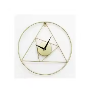 Azora Industries Horloge murale en métal styliste pour bureau L'horloge murale en métal est parfaite comme décoration murale suspendue - Product Image 1