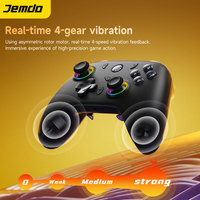 Manette de jeu sans fil Jemdo pour PS4, PS3, Switch, PC, avec fonction de vibration, compatible avec toutes les plateformes