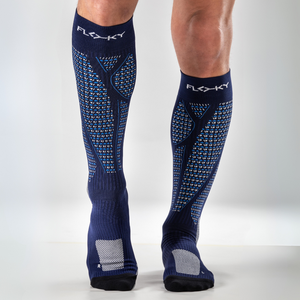 Floky Calza Run Up Long Blue Sports Sock XS - Product Image 3