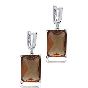 14X18mm Pendiente colgante Recktangle Shape Sultanite Stone Plata de Ley 925 para comprador mayorista Joyería fina turca - Product Image 3