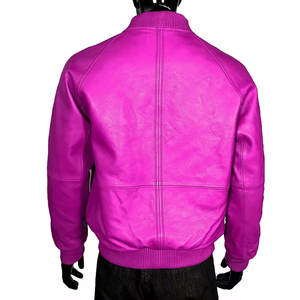 Logotipo personalizado de alta calidad de moda Casual algodón polar hombres Collage Varsity chaqueta de lana cuerpo de cuero mangas hombres Varsity chaquetas - Product Image 6