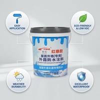 Revêtement liquide imperméable en caoutchouc pour toiture et sol, application au pinceau ou au pulvérisateur, en vente