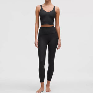 Sportswear Custom Logo Fit Activewear Workout Yoga Tank <b>Top</b> for Women Casual Knitted Vests <b>Plus</b> <b>Size</b> 100% Cotton - Product Image 3