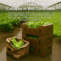 Carton kraft enduit de cire pour la livraison d'aliments frais et les kits de repas de commerce électronique