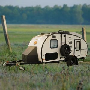 L'usine Ecocampor fournit directement une <span class=keywords><strong>caravane</strong></span> en forme de larme avec canapé et remorques de voyage pour salle de bain Type de produit - Product Image 6