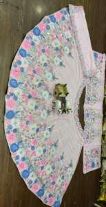 Lehenga choli เสื้อผ้าอินเดีย patta อินเดียปักเลื่อมกระจกจริงที่สง่างามสำหรับผู้หญิง - Product Image 4