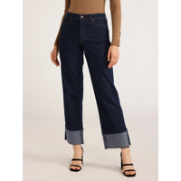 Jean évasé taille haute pour femme, 100% coton, design OEM sur mesure, denim délavé, stock excédentaire du Bangladesh, collection Printemps