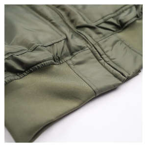 Blouson aviateur pour homme à faible MOQ, col montant, style urbain, 2 poches latérales personnalisables, prix raisonnable - Product Image 6