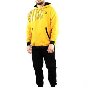 Sweat à capuche tendance pour l'hiver, streetwear, broderie, couture de haute qualité, capuche, 100% coton, polaire, poche, design décontracté - Product Image 6
