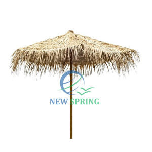 Venta caliente Sombrilla de playa tropical de madera Protección UV Muebles de exterior Top barato para hoteles y uso en la playa de vacaciones - Product Image 2