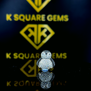 Pendentif Hip Hop en Moissanite Micro-Pavée, Plaqué Or et Argent Bicolore, Bijoux Personnalisés pour Hommes Style Iced Out - Product Image 1