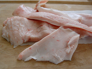 Telinga babi beku/usus daging babi beku/Hock daging babi beku, usus kecil babi, lemak punggung babi beku