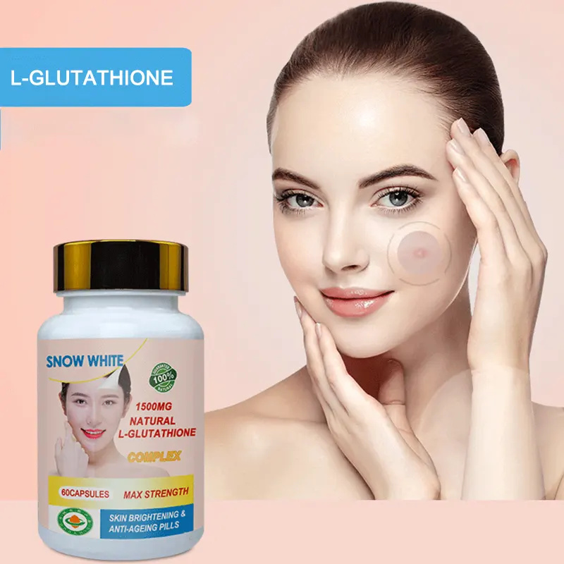 Luta-cápsulas blanqueadoras de colágeno y vitamina C, tabletas de suplemento de glutatión para el blanqueamiento de la piel