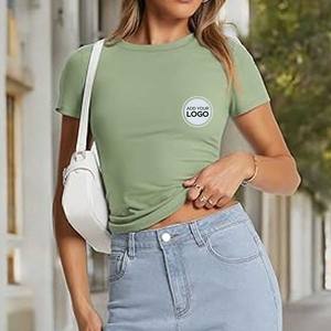 T-shirt à col rond Bella Canvas pour femmes |   Hauts à manches courtes pour femmes |   T-shirt 100% coton pour femme - Product Image 4