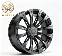 Mercedes Benz G63 AMG G Wagon için KFB Dövme Jantlar 22 24 İnç Derin İçbükey Alüminyum Alaşımlı Jantlar 5x130
