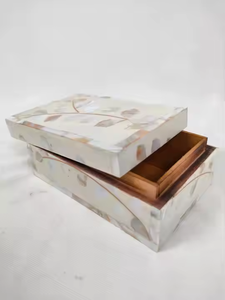 Handcrafted Mother of Pearl <b>Jewelry</b> Box for Gifts Weddings and Anniversaries <b>Packaging</b> and <b>Display</b> from India - Product Image 5