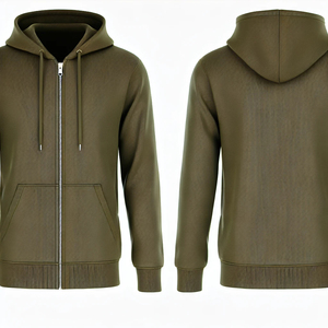 Men's Casual Running Fitness Jacket Cotton <b>Thermal</b> Hoodies Sweatshirts Loose Fit Wool Zipper Washed <b>Fleece</b> Hoodies Customization - Product Image 3