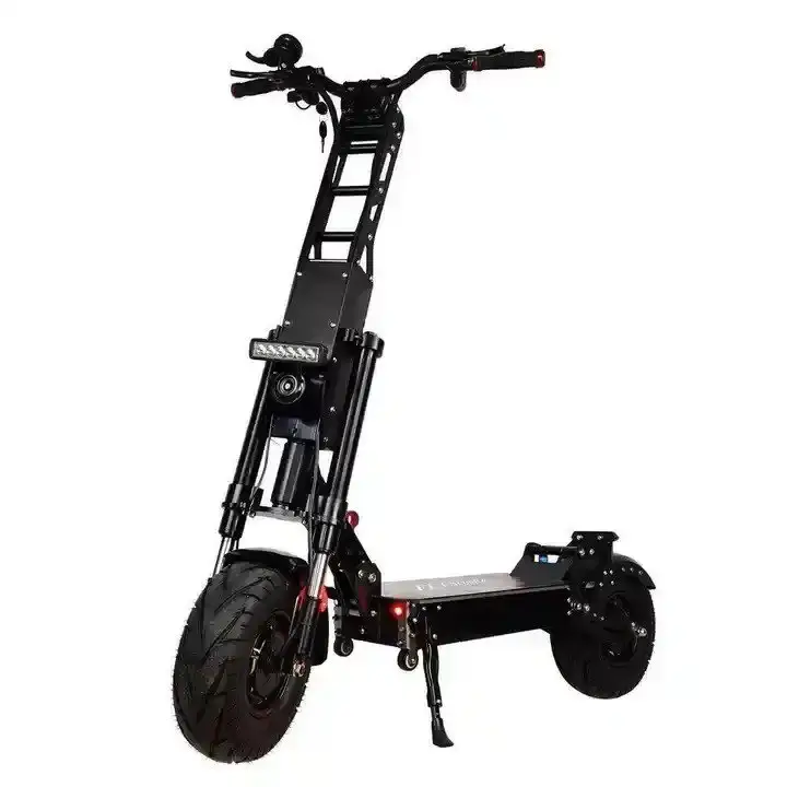 Yeni satış FLJ K6 13 inç scooter ile 6000W 90-120kms aralığı 50Ah pil çift motor kalın tekerlekli bisiklet motosiklet E Scooter