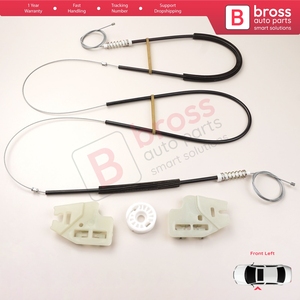 Kit de réparation de lève-vitre BWR282 pour porte avant gauche de la Série 3 E46 1998-2001 4/5 portes pré-lifting 51337020659 - Product Image 6