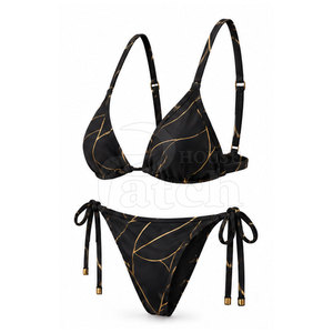 Custom Women <b>Bikini</b> Set Stylish Two Piece Swimsuit <b>High</b> <b>Waisted</b> Bottom Fashion Beachwear Resort Summer Swim Collection - Product Image 3