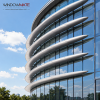Lames d'ombrage en aluminium 6063-T5 pour façades, balcons et projets de construction commerciale