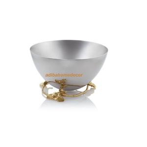 ตะกร้าผักอลูมิเนียมแบบหนา ทนทาน ดีไซน์ตัดด้วยเลเซอร์ตามสั่ง ซ้อนกันได้ สไตล์โมเดิร์น สำหรับจัดเลี้ยงและเสิร์ฟผลไม้ - Product Image 6