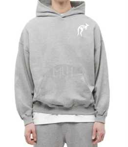 Sweat-shirt à capuche pour homme, design color block, respirant, coupe classique, vêtement décontracté d'automne avec poche avant et logo - Product Image 2
