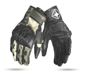 Gants de moto courts pour homme/femme, en cuir respirant, pour la course à moto - Product Image 3