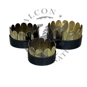 Portavelas de Adviento de Metal de hierro de Venta caliente, acabado gris para el hogar y decoración de iluminación de fiesta de Navidad, venta al por mayor a granel - Product Image 3