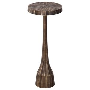 Table en laiton artisanale avec surface gravée utilisée pour les hôtels, les restaurants et l'affichage esthétique haut de gamme - Product Image 3
