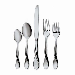 Silver Stainless Steel ceramic Handle Cheese Spreader cute cheese Spreader set Bamboo Design handle cutlery set - Product Image 5