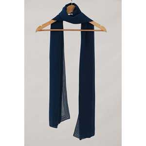 ผ้าพันคอผ้าไหมสีฟ้าอุปกรณ์หรูหราและหรูหรา - Product Image 1