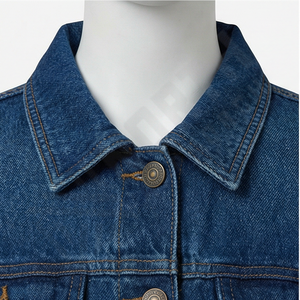 Chaqueta Vaquera Lisa Personalizada para Hombre, Nueva Chaqueta Vaquera Informal con Bolsillos Modernos y Cuello Camisero, Ropa Exterior al por Mayor - Product Image 4