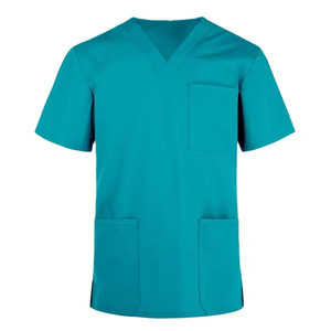 Nueva Llegada Hombres Médico Scrub Camisas Tops Fabricante de Alta Calidad Médico Scrubs Jersey Hombres Ropa de Trabajo Médico Scrubs Jersey - Product Image 3