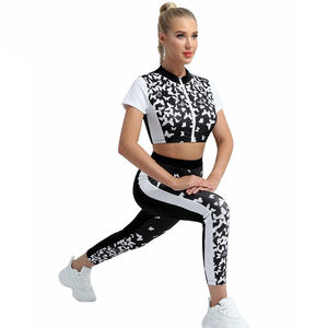 Fabricants de leggings de sport d'entraînement de haute qualité et ensembles de soutien-gorge de yoga vente en gros d'ensembles de vêtements de fitness et de gymnastique - Product Image 3