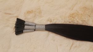 Extensiones de cabello humano indio Virgen sin procesar natural color negro doble dibujado Micro I-Tip - Product Image 2