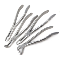 Ensemble de 6 pinces d'extraction vétérinaires pour chevaux, instruments à pointe racinaire, en acier inoxydable allemand de haute qualité