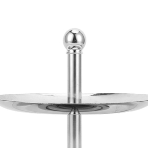 OEM Customized Classic Two-Tier <b>Cake</b> Pedestal Round Metal/Steel <b>Wedding</b> Decorative Centerpiece for Birthday <b>Cake</b> Presentation - Product Image 2