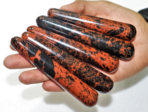 Vente en gros Obsidienne naturelle polie en acajou Baguettes de massage pour la guérison du corps en agate d'amour Baguette de massage pour la guérison acheter en Inde - Product Image 2