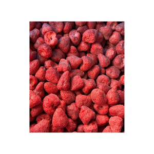 Fritas de fresa secas crujientes orgánicas, bocadillo de fruta liofilizada, fruta entera altamente antioxidante, baja humedad, ideal - Product Image 5